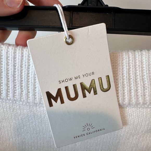 NWT Show Me Your MuMu Serve Skirt in Green Stripe Knit - Picture 10 of 11